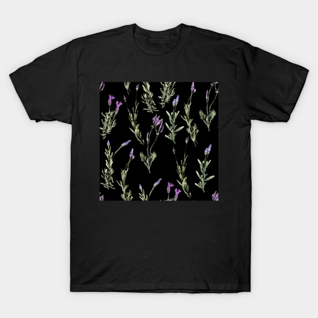 Watercolor lavander T-Shirt by orsinha